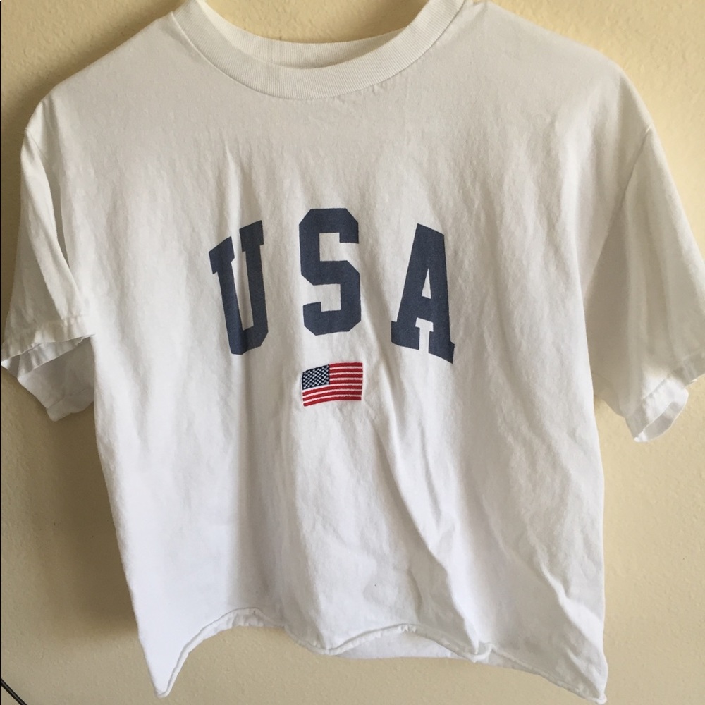 Brandy Melville “USA” crop top
